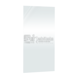 Radiateur infrarouge en verre sans cadre blanc 800 watts